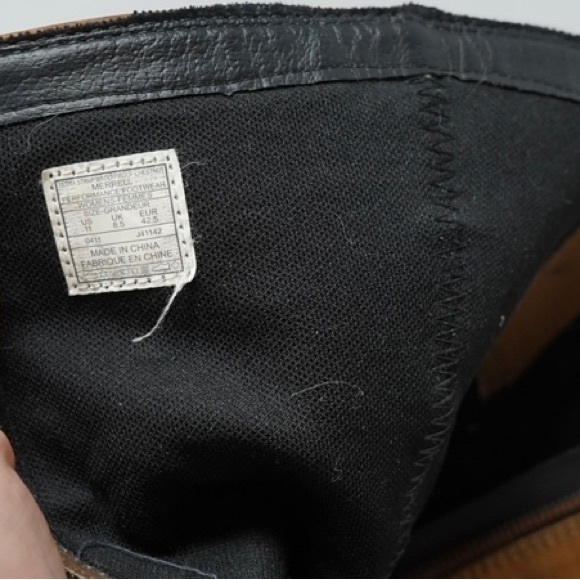 Merrell Tetra Strap Waterproof Boots Shoes Women’s Size 11 Tan Brown Leather - Picture 4 of 10